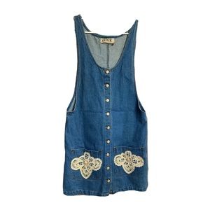 Vintage Denim Modesty Sleeveless Dress
